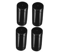 Cabilock 4pcs Refillable Twist-up Deodorant Bottles in Black Abs Material, 30g Mini Travel Size Containers for Controlling Body Odor with Sl legant Appearance, for Travel Toiletries