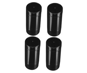 Cabilock 4pcs Refillable Twist-up Deodorant Bottles in Black Abs Material, 30g Mini Travel Size Containers for Controlling Body Odor with Sl legant Appearance, for Travel Toiletries