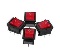 Cabilock 4pcs Rocker Engine Toggle Switch for Petrol Generators Compatible Motor Generator Control Power Off Circuit Breaker Replacement Accessory for Outdoor Use