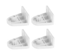 Cabilock 4pcs Roller Blind Mounting Brackets PVC Triangular Shade Support for Dual Roller Shades Wall-Mounted Stable Bracket Accessories for Venetian Blind Installation