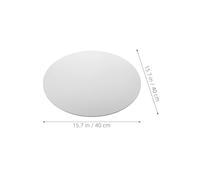 Cabilock 4Pcs Round Painting Canvas Boards 40Cm Diameter White Circular Stretched Canvases for Oil Acrylic Painting Beginners Art Practice Portable Canvas Pads for Classroom and Craft Use