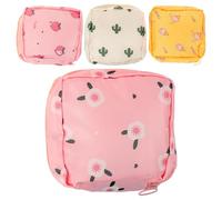 Cabilock 4pcs Sanitary Pad Storage Bag Set for Portable Cloth Menstrual Pad Pouch with Zipper Design for Travel and Daily Use