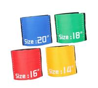 Cabilock 4pcs Set Elastic Polyester Cymbal Mute Belt for Drum Silencing with Easy Installation, Cost Saving Drum Practice Accessory for Quiet Practice at Home Random Color