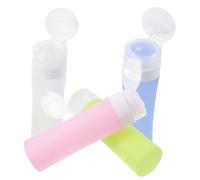 Cabilock 4pcs Silicone Bottle Dispenser Emulsion Bottle for Shampoo Liquid Travel for Cosmetics