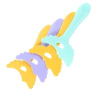 Cabilock 4pcs Silicone Eyeliner Stencil Aids for Women Multi-purpose Makeup Tools with Curved Lash Shield Soft Elastic Material Suitable for Beginners and Professionals Eye Random Color