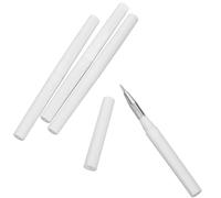 Cabilock 4pcs Silicone Lip Gloss Applicator Wands Dual-ended Makeup Brushes for Even Lip Color Application Portable Transparent Heads for Liquid Cosmetics