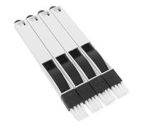 Cabilock 4pcs Slim Window and Keyboard Cleaning Brushes, Small Crevice Dust Removal Tools for Sliding Tracks, Edge and Gap Cleaning in Home and Office Scenarios