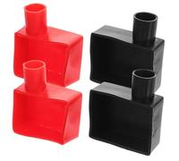 Cabilock 4Pcs Soft Protective Battery Terminal Covers for Car Truck Motorcycle Silicone Insulation Caps Fit for Positive Negative Terminals Battery Post Protector