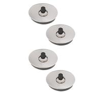 Cabilock 4pcs Soft Rubber Sink Stopper Tub for Kitchen Bathroom Laundry Sink Plug