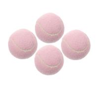 Cabilock 4Pcs Soft Rubber Training Tennis Balls for Beginner Female Players Lightweight Tennis Balls for Hand-eye Coordination and Speed Practice for Player Skill Improvement