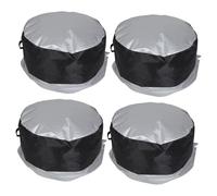 Cabilock 4pcs Spare Tire Cover Weather Resistant Wheel Sleeve Protector for Cars Rvs Trailers Suvs Lightweight Dust and Sun Shield