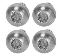 Cabilock 4pcs Stainless Steel Foam Cannon Replacement Part with Precision Mesh Filter and Weighted Design for Pressure Washer Hose Attachment, Reusable Dip Tube Head Ball Filter for Outdoor