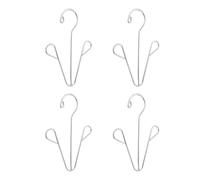 Cabilock 4pcs Stainless Steel Hanging Shoe Drying Rack, Organizer Hooks for Slim Wardrobe Storage, Efficient Shoe Shelf Hanger for Home, Closet, and Bedroom