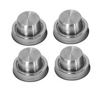 Cabilock 4pcs Stainless Steel Mason Jar Shaker Lids Seals for Canning Jars for Kitchen Storage and Cocktail Mixing