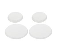 Cabilock 4pcs Stethoscope Diaphragm Replacement Part for Adults with Precise Auscultation and Dual Purpose Design, White Pvc Material Suitable for Medical Examinations and Hospital Use
