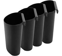 Cabilock 4Pcs Storage basket Storage Bucket tabletop sundries container pencil hanging cup salon cart attachments makeup containers cart container office plastic pen holder trolley