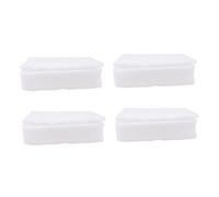 Cabilock 4pcs Storage Trays with Lid Shockproof Home Outdoor Holders Irregular Design for Improved Air Circulation for Supermarkets