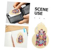 Cabilock 4pcs Tai Sui Amulet Card Feng Shui Ornament for Wealth Health Harmony Chinese Year Blessing Horse Year Celebration