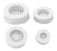 Cabilock 4pcs Tire Shaped Silicone Cake Molds Set for Fondant, Chocolate, and Mousse Baking, Round Tire Design Kitchen DIY Pastry Mold Tray for Car and Motorcycle Themed Cakes