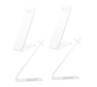 Cabilock 4pcs Transparent Acrylic Shoe Display Stand Rack for Retail Stores High Heel and Flat Shoe Organizer Quick Assembly Clear Sneaker Shelf Support for Boutique and Exhibition
