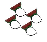 Cabilock 4pcs Watermelon Design Hair Hoops Lightweight Headbands for Party Supplies and Cosplay Decorations Chic Headdress for Women and Fun Photo Props for Festive Celebrations