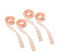Cabilock 4pcs Wide Satin Ballet Shoe Ribbons for Pointe Shoes Accessories in Ballet Pink for Performance and Stage Use