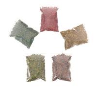Cabilock 5 Bags 180ml Realistic Miniature Resin Fall Foliage Leaves for DIY Model Railway Diorama Scenery with Enhanced Visual Texture and Maintenance-free Setup for Home Décor