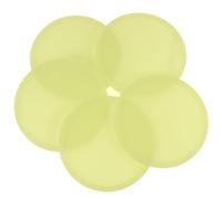 Cabilock 5 Pcs Silicone Coasters Luminous Glow, Anti-slip and Waterproof round Cup Mats, Stable the Table, for Home or Restaurant Use, Diameter 10cm