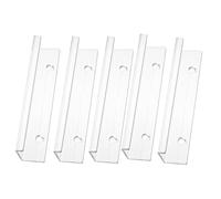 Cabilock 5 Sets Clear Acrylic Vinyl Record Wall Mount Shelves Floating Album Display Holders for Vinyl Records Books and Decorative Items Easy Clean Transparent Storage for Music Collectors