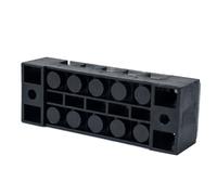 Cabilock 5 Sets Dual Row Positions Terminal Block Screw Terminal Strip Barrier Strip Electrical Power Connector Kit with Insulated Blocks for Compact Wiring Safety