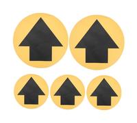 Cabilock 5 Sheets Arrow Floor Marker Decals Slip Safety Signs with Clear Directional Arrows for Commercial Spaces Social Distancing Crowd Control and International Use