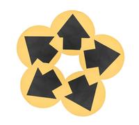 Cabilock 5 Sheets Self Adhesive Arrow Floor Stickers Social Distancing Decals for Schools Hospitals Markets Public Spaces Easy Install Non Slip Floor Safety Signs