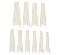 Cabilock 500pcs French Style Extra Long Fake Nail Tips Natural Color Full Cover Artificial Fingernails for DIY Nail Art Salon Use Various