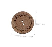 Cabilock 500Pcs Handmade 20Mm Round Wood Sewing Buttons for Crafting, Decorative Flatback Closure Buttons for DIY Scrapbooking, Clothes, and Pet in Natural Wood