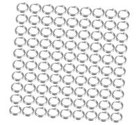 Cabilock 500pcs Stainless Steel Split Rings Double Keychain Connectors for DIY Crafts Jewelry Making Dog Leashes O Rings for Key Chains and Accessories