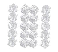 Cabilock 50pcs Acrylic Fake Ice Cubes Transparent Irregular Square Simulation Cubes for Food Photography Crafts Wedding Party Decoration