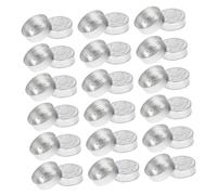 Cabilock 50PCS Aluminum Tea Light Candle Holders DIY Candle Containers Lightweight Compact Metal Cups for Scented Making Crafts Wedding Decor Valentine Dinner
