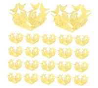 Cabilock 50Pcs Bird Shape Hollow Wedding Favor Boxes Elegant Chocolate Candy Holders for Bridal Shower Shower Birthday Celebrations Treat Containers for Guests