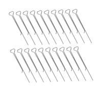 Cabilock 50pcs Candle Wick Holders High Carbon Steel Wick Centering Tools for Candle Making Easy to Use Stabilizers for Even Burn and Professional DIY Crafting
