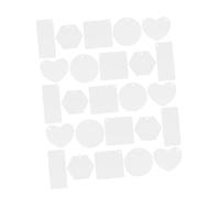 Cabilock 50Pcs Clear Acrylic Blanks Multi-shape Keychain Blanks Bulk for DIY Sublimation Crafts Pendant Tags Creative Keyring Making Kit Suitable for Birthday and Craft Projects