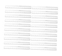 Cabilock 50Pcs Clear Math Rulers Precise Measuring Tools Multifunctional Drawing Stationery for Students Artists Engineers Architects Office and School Use
