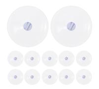 Cabilock 50pcs Clear PVC Suction Cups Anti-Slip Pads for Glass Tiles and Smooth Surfaces Reusable Suction Holders for Bathroom Kitchen Door Window Organization and Decoration