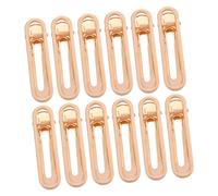 Cabilock 50pcs DIY Hair Clips Gold Hollow Alligator Barrettes for Hairdressing Crafting Accessories Easy to Use Hair Clamps for Custom Hairbows and Styling
