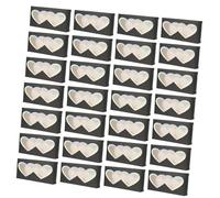 Cabilock 50pcs Heart-shaped Empty Eyelash Boxes Made of Paper Fake Eyelash Packaging Cases Protecting False and Preventing Them from Being Crushed for Daily Life and Outdoors