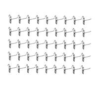 Cabilock 50pcs Heavy Duty Iron Hooks for Wire Shelving and Pegboards Thick Grid Wall Hangers for Home and Office Metal Storage Hooks for Tools Jewelry and Decorations