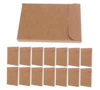 Cabilock 50pcs Kraft Paper Postcard Boxes Reinforced Cardboard Packaging for Gift Cards and Photo Storage Blank Surface for Custom Branding Mailer Boxes for Business and Personal Use