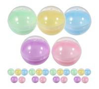 Cabilock 50pcs Macaron Capsule Toy Plastic Openable Twisted Balls Sphere Round Capsules Toy Claw Machines Small Empty for Gumball Vending Machine