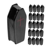 Cabilock 50pcs Mini Resin Coffin and Tombstone Set for Dollhouse Micro Landscaping Realistic Halloween Figurines for Indoor Decorations Spooky Party Accessories