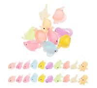 Cabilock 50pcs Mini Resin Sea Creature Figures, Tiny Miniature Figurines, Luminous Marine Animal Ornaments, for Micro Landscape Terrarium Diy, Desktop Accessories and Present Packaging