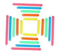 Cabilock 50Pcs Multi-Sided Geometry Teaching Sticks Mathematics Aid Triangle Angle Blocks for Early Childhood Education and Math Learning